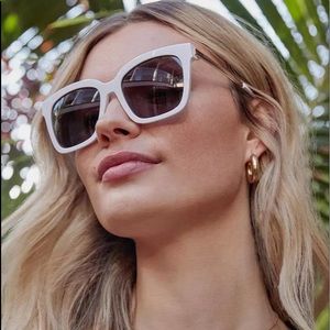 New Diff Bella white sunglasses